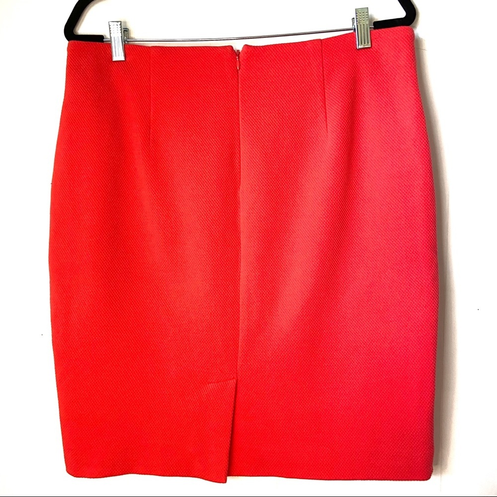 Vince Camuto Womens Skirt 12 Coral Dressy Career Office Straight Pencil - Picture 2 of 5